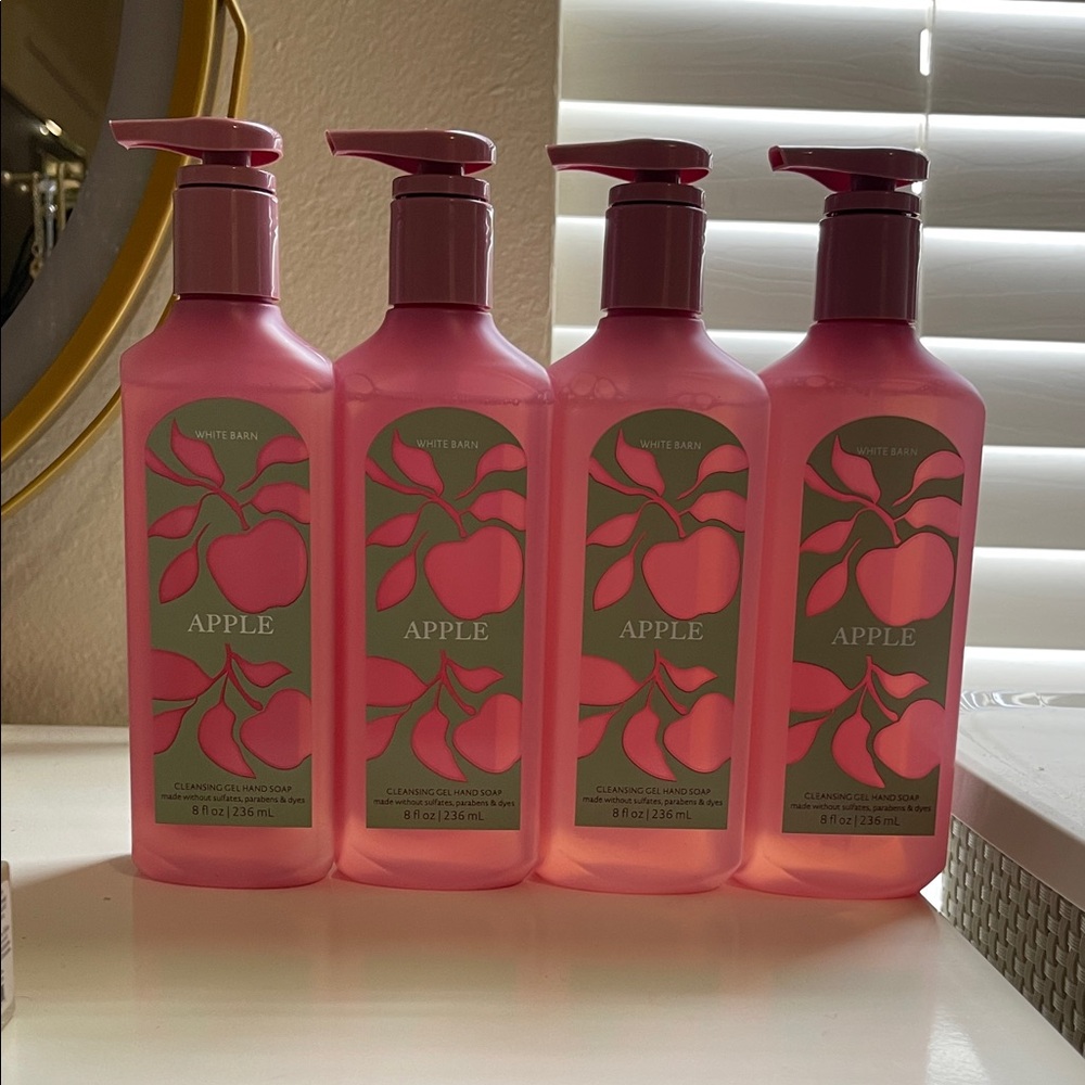 Bath & Body Works Apple Cleansing Gel Soap - Set of 4